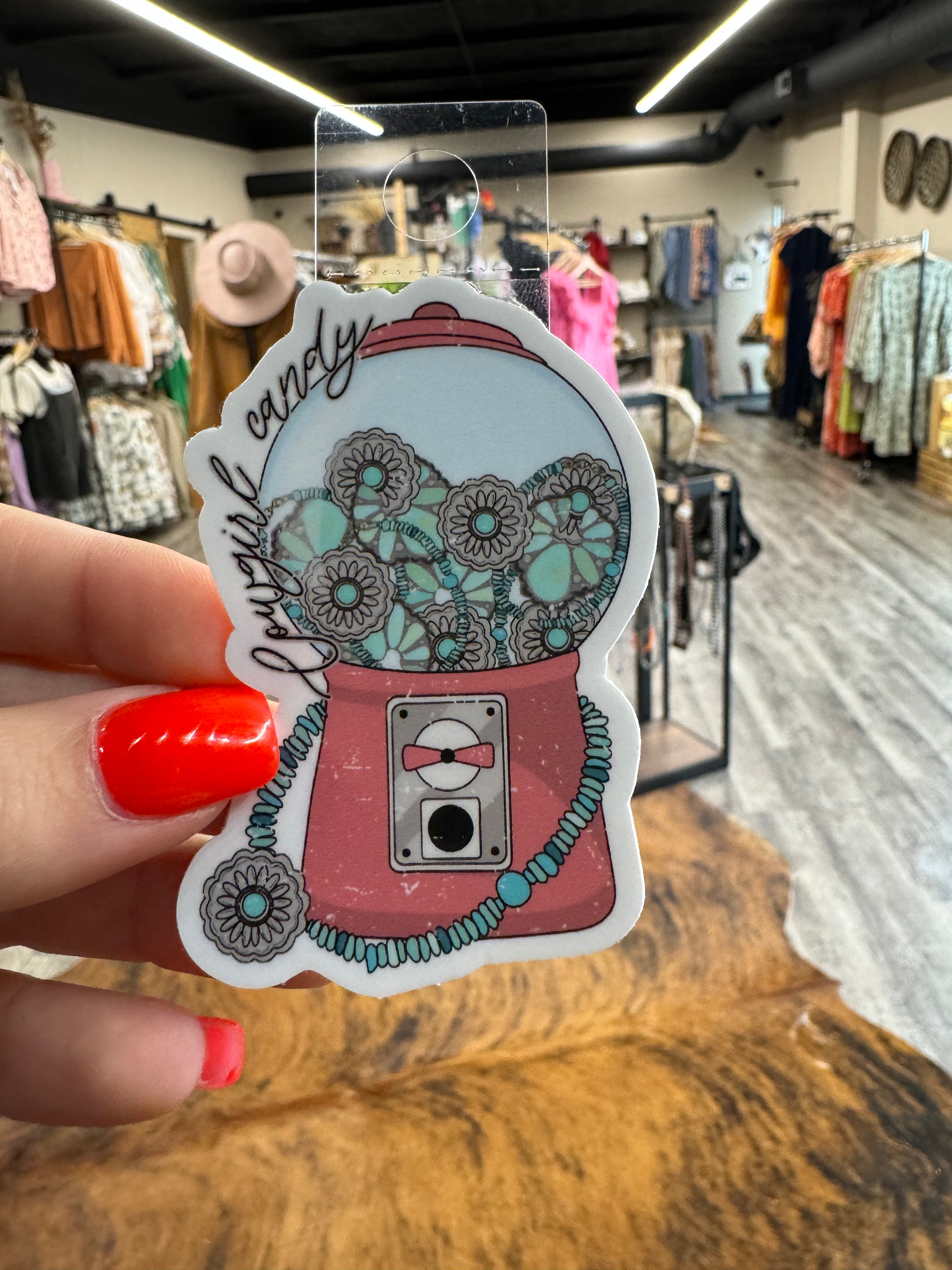 Turquoise Bubblegum Sticker